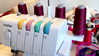 SUPER EASY WAY TO THREAD SERGER WITHOUT THREADING BROTHER 1034D [upl. by Adnoluy]