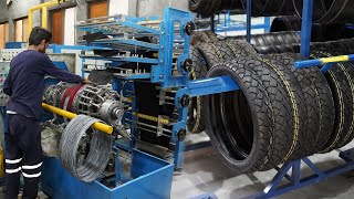 The Most Amazing Process of Motorcycle Tyres Making in Pakistan By Darson Tyres [upl. by Arv312]