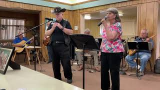 Hazel with Bob Madigan Mr Harmonica singing “ The Wayward Wind “ at Madigans jam [upl. by Whorton131]