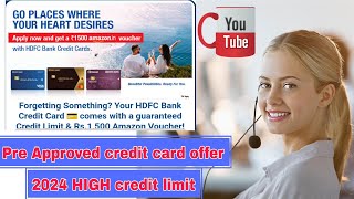 Hdfc Bank Pre Approved credit Offer 2024 [upl. by Kora]