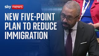 Immigration plan James Cleverly sets out quotrobustquot fivepoint measures [upl. by Bettencourt343]