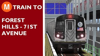 Openbve R143 M Train to Forest Hills  71st Avenue [upl. by Arries394]