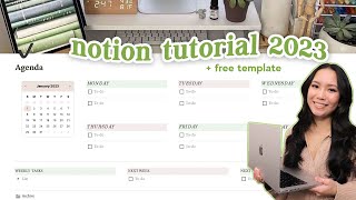 how to use notion 🖥💡 notion 2023 tourtutorial  free template [upl. by Russom]