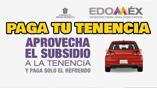 PAGO DE TENENCIA DE MOTO O CARRO ESTADO DE MÉXICO 2022  TRÁMITES  FÁCIL Y RÁPIDO  MASSIOSARE [upl. by Misab]