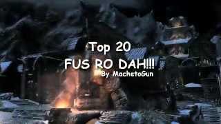 Top 20 FUS RO DAH [upl. by Kosiur]