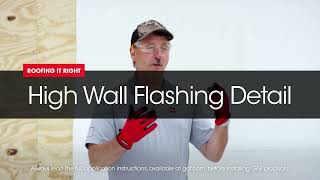 Installation Options for Flashing a High Wall  Roofing it Right with Dave amp Wally by GAF [upl. by Elbring239]