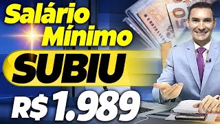 ATENÇÃO AUMENTO no SALÁRIO MÍNIMO para R 1989 VEJA quem tem DIREITO [upl. by Jock]