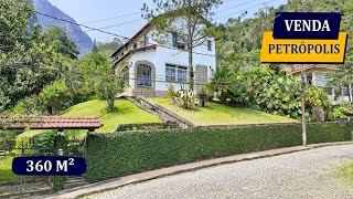 PETRÓPOLIS MORIN SENSACIONAL CASARÃO HISTÓRICO DE 1946 IMPECÁVEL 360M² 4 QUARTOS 7 BANHEIROS LAZER [upl. by Ulises408]