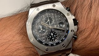 Audemars Piguet 42mm Royal Oak Offshore Elephant Review  Pros amp Cons  Ref 26470OOA104CR01 [upl. by Conlee]