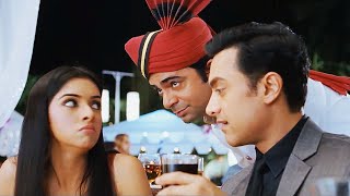 ये बहोत Overacting कर रहा है पकड़ा जाएगा  Aamir Khan Asin  Bollywood Comedy Scene [upl. by Pascha718]