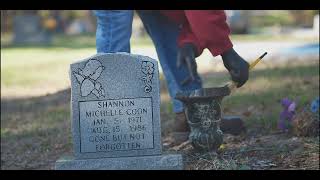 Honoring Shannon Coon Placing Blue and White Roses at Her Grave [upl. by Adnalra]