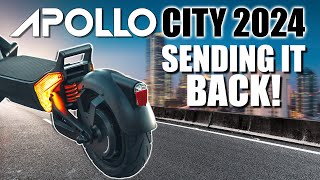 Returning My Apollo Scooter  City 2024 Review [upl. by Eninnaj]