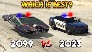 GTA 5 2023 VS 2099  COP CAR WHICH IS BEST [upl. by Audras189]