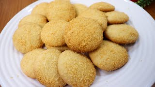 Perfect Coconut Biscuits Recipe  Bakery style Coconut Biscuits  Coconut cookies [upl. by Nit]