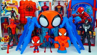 Ultimated SpiderMan Toys Collection Unboxing  Mashems  Nanotech Web shooter  Nerf  Review Toys [upl. by Ynohtnaleahcim]