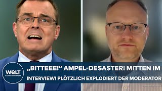 DEUTSCHLAND AmpelDesaster Mitten im Interview Und plötzlich platzt dem Moderator der Kragen [upl. by Eecal836]