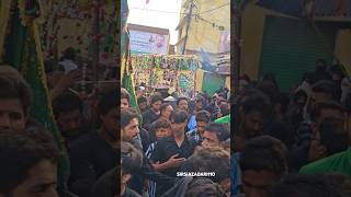 Gehwarye Hazrat Ali Asghar as Sirsi Sadat Azadari Procession 20241446 sirsiazadari110 hazratali [upl. by Lletniuq]