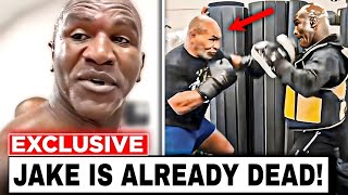 Evander Holyfield RAW amp EXHAUSTED Right After Brutal Sparring Session with Mike Tyson [upl. by Lorelle]