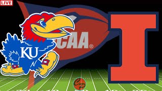 Kansas vs Illinois Week 2 College Football Live Game Cast amp Chat [upl. by Yllen]