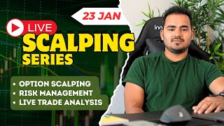 Intraday Trading  Scalping Nifty option  23rd Jan banknifty nifty intradaytrading [upl. by Rebmac]