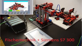 Fischertechnik Industrie Modell Taktstraße mit Siemens Simatic S7 SPS [upl. by Haddad]