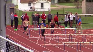 2018 04 18 Frewsburg vs Maple Grove 110m Hurdles Slow Motion [upl. by Oelgnaed]