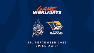 Game Highlights Hakro Merlins Crailsheim vs Rostock Seawolves  Spieltag 01 Saison 202324 [upl. by Bocoj]