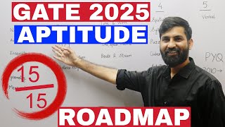 GATE 2025 Aptitude Roadmap for 1515 Marks Perfect score [upl. by Marciano723]