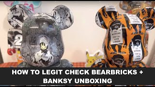 How to Legit Check Bearbricks amp Unboxing the new Banksy Brandalism Laugh Now ape Bearbrick 400 開箱 [upl. by Patten628]