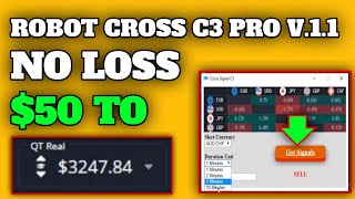 Pocket Option Robot Cross Signal C3 Pro V11  No Loss  Capital 50 to 324784 [upl. by Marka]