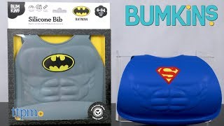 Silicone Bib Batman amp Superman from Bumkins [upl. by Lindsy]