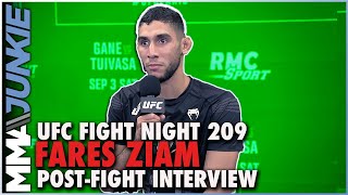 Frances Fares Ziam Win On Debut Card In Paris Like A Dream  UFC Fight Night 209 [upl. by Jordon320]