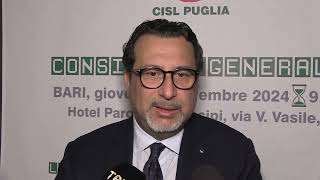 Consiglio generale della Cisl Puglia a Bari Legge di Bilancio 2025 PNRR e dialogo con istituzioni [upl. by Stormi]