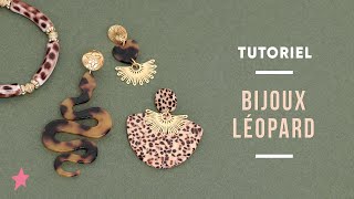 TUTORIEL  Bijoux imprimé Léopard  Tendance Bijoux Rentrée 2024 [upl. by Dambro637]