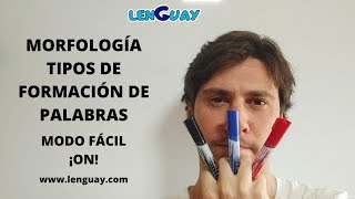 Morfología lexemas morfemas y tipos de formación de palabras Selectividad lengua EVAU PEVAU [upl. by Katya427]