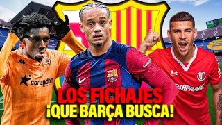 Los 6 MEGACRACKS QUE EL BARÇA TIENE en la MIRA para REFORZAR LA DELANTERA ¡AL 2 NADIE LO CONOCÍA [upl. by Swetlana794]