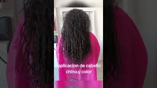 aplicación de cabello natural con microchip [upl. by Aysahc808]