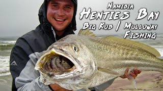 Magnificent Henties Bay Saltwater Kob  Mulloway fishing  Namibia Fishing diaries [upl. by Saisoj]