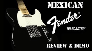 Mexican Fender Telecaster review and demo [upl. by Odnamra]