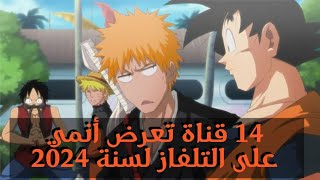 أكثر من 14 قناة تعرض أنمي على التلفاز لسنة 2024 😮  لا يفوتك 🔥 [upl. by Adnoluy]