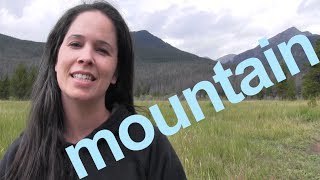 How to Say MOUNTAIN and SENTENCE  American English [upl. by Meggi]