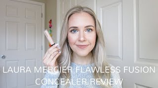 LAURA MERCIER FLAWLESS FUSION CONCEALER  Review amp Wear Test [upl. by Eendys]