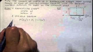 Moment of Inertia with Variable Density [upl. by Nahgeam869]