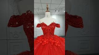 Beautiful Red colour Quinceanera Dress video 2024  shorts [upl. by Juliana160]