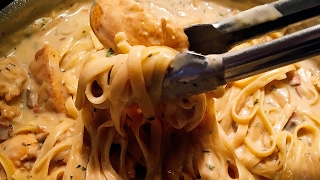 Delicious Creamy Cajun Chicken Linguine Recipe  Knockout Kitchen [upl. by Haven]