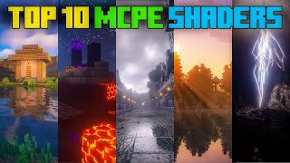 Top 10 Best Shaders For Minecraft PE  121   Render Dragon Shaders For Mcpe  Minecraft pe [upl. by Cobb]