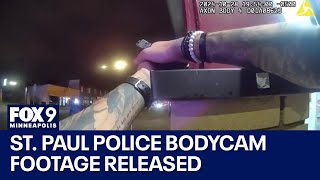 Graphic video shows St Paul PD shooting murder suspect [upl. by Seyer]