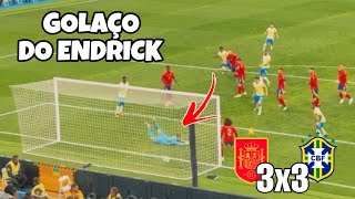 ENDRICK ILUMINADO ESPANHA 3 X 3 BRASIL  EMPATE HERÃ“ICO DA SELEÃ‡ÃƒO BRASILEIRA GOL DO ENDRICK HOJE [upl. by Apthorp369]