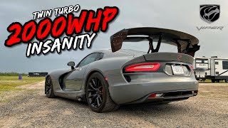 THIS KILLER 2000HP TWIN TURBO 84L V10 SEQUENTIAL VIPER IS NUTS [upl. by Cott]