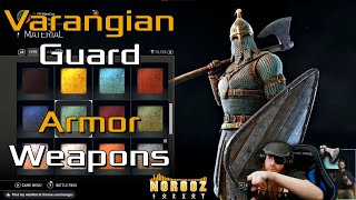 Varangian Guard Armors Materials Weapons For Honor reaction [upl. by Neret]